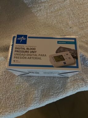 Medline White Digital Blood Pressure Unit - Automatic Upper Arm Monitor